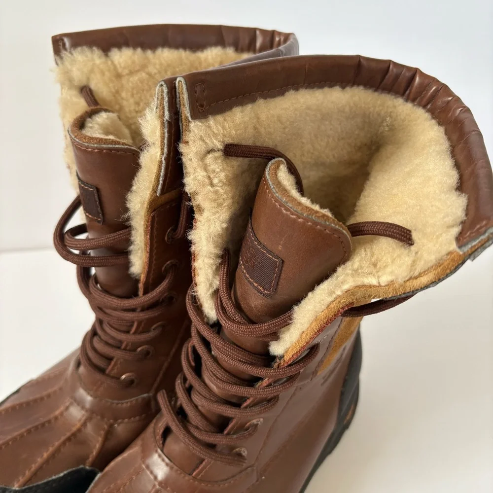 UGG Kids Butte II Worchester Brown Snow Boots 3Y‎ Thinsulate 200 Water Resistant